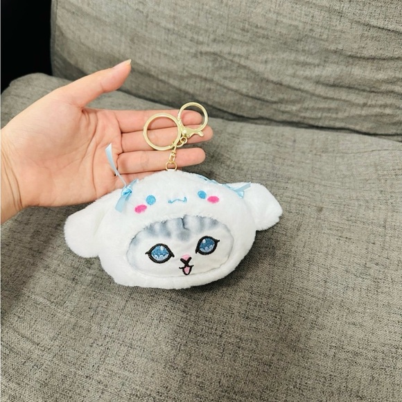 Sanrio Accessories - Mofusand X Cinnamoroll fluffy coin pouch
